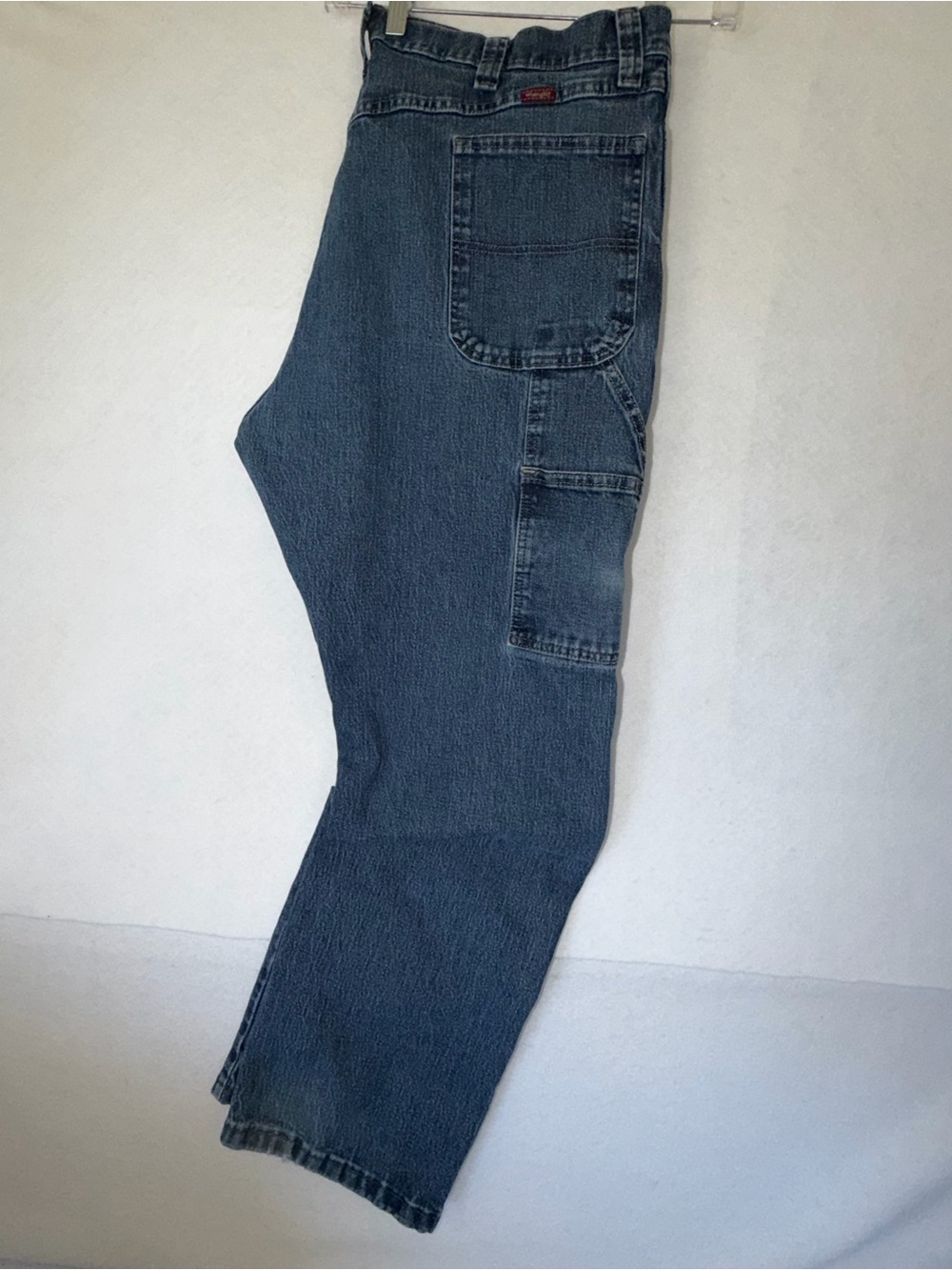 Wrangler Carpenter Denim Jeans in Washed Blue